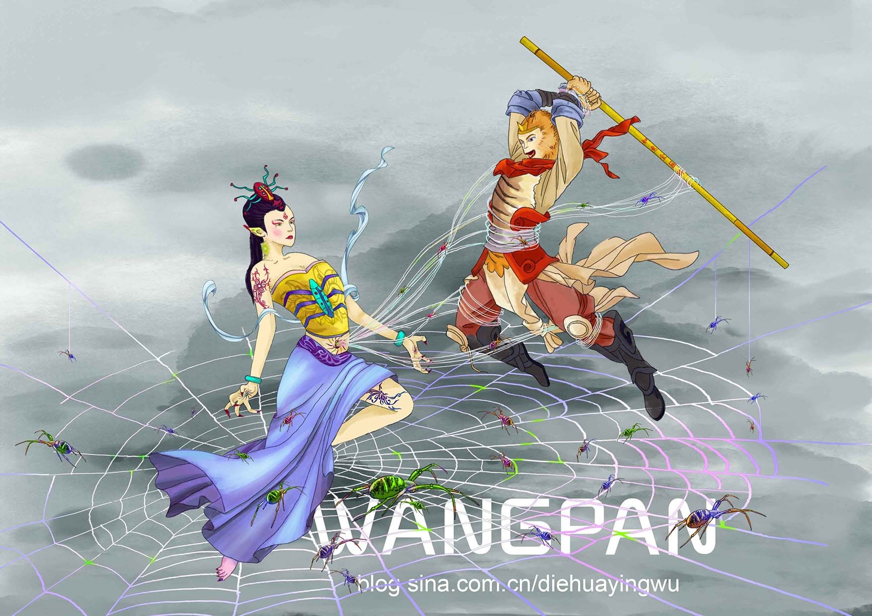孙悟空蜘蛛侠的图片_孙悟空大战蜘蛛_蜘蛛侠孙悟空手机游戏下载